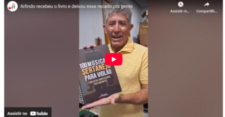 Arlindo recebeu o livro e deixou esse recado pra gente